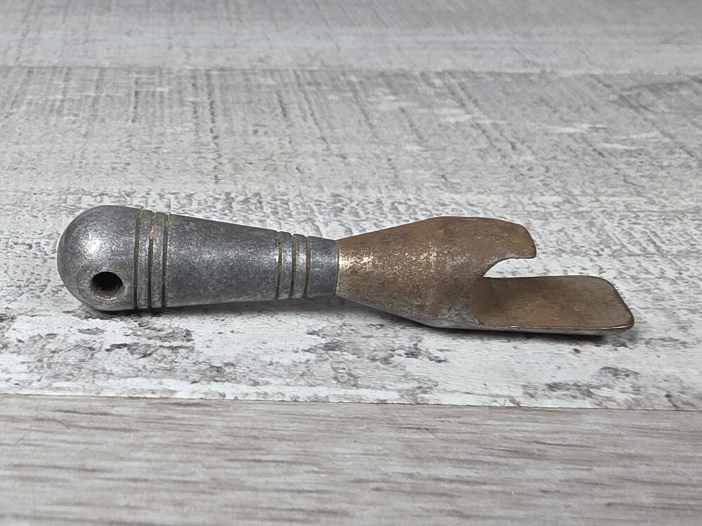 1950s Bowling Pin or Torpedo Shape Beer Bottle Opener Keychain Vintage 2.5" 15a